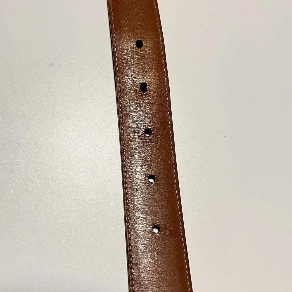 J. Hilburn Genuine Italian Calfskin Dress Belt Mens 36 Black Made in USA Classic